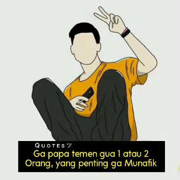 STATUS WA YANG PENTING GA MUNAFIK | STATUS WA TERBARU