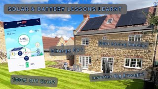 Our SOLAR PANEL & BATTERY System LESSONS LEARNT