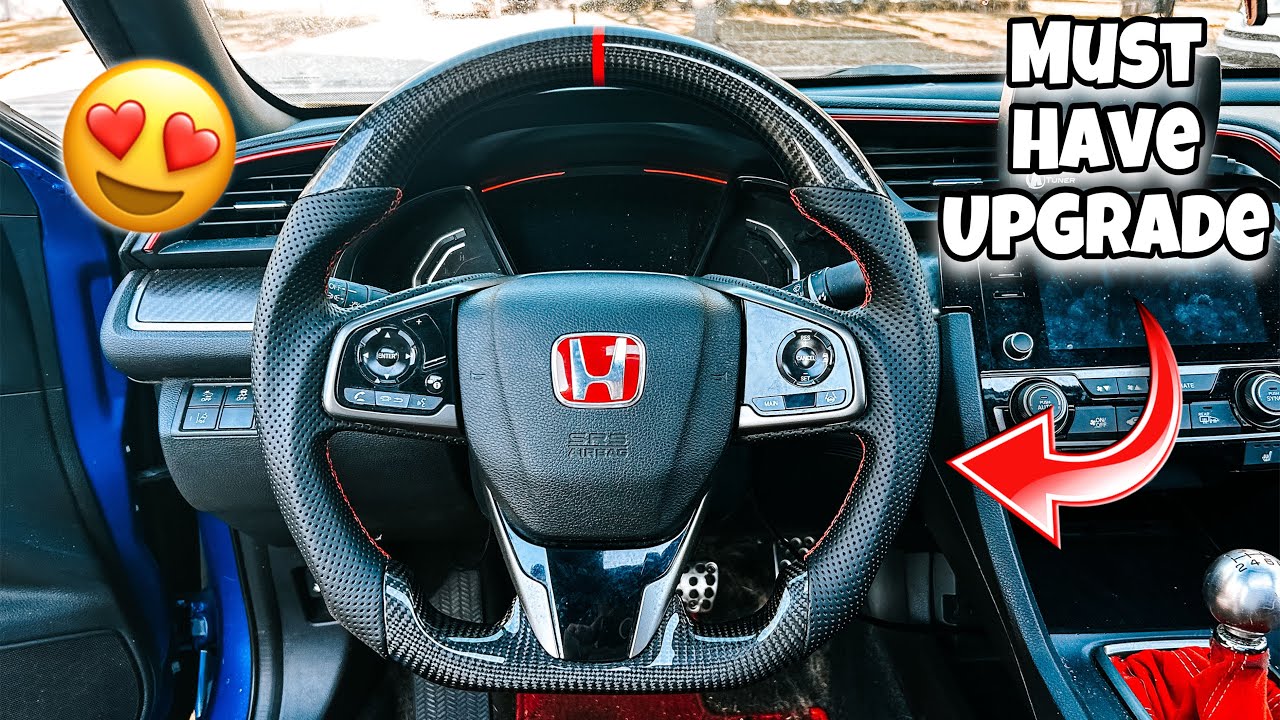 How To Install A Carbon Fiber Steering Wheel On Your Honda Civic