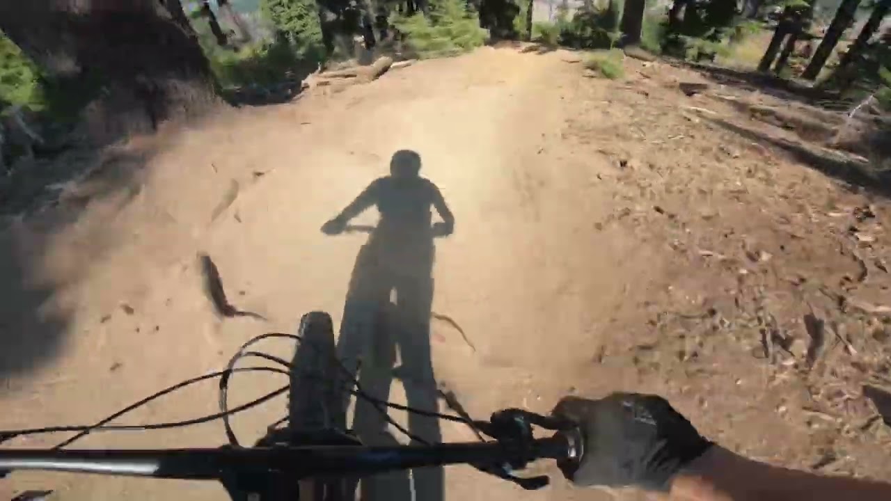 Flying down hot dust, fastest lap ever recorded for this trail.