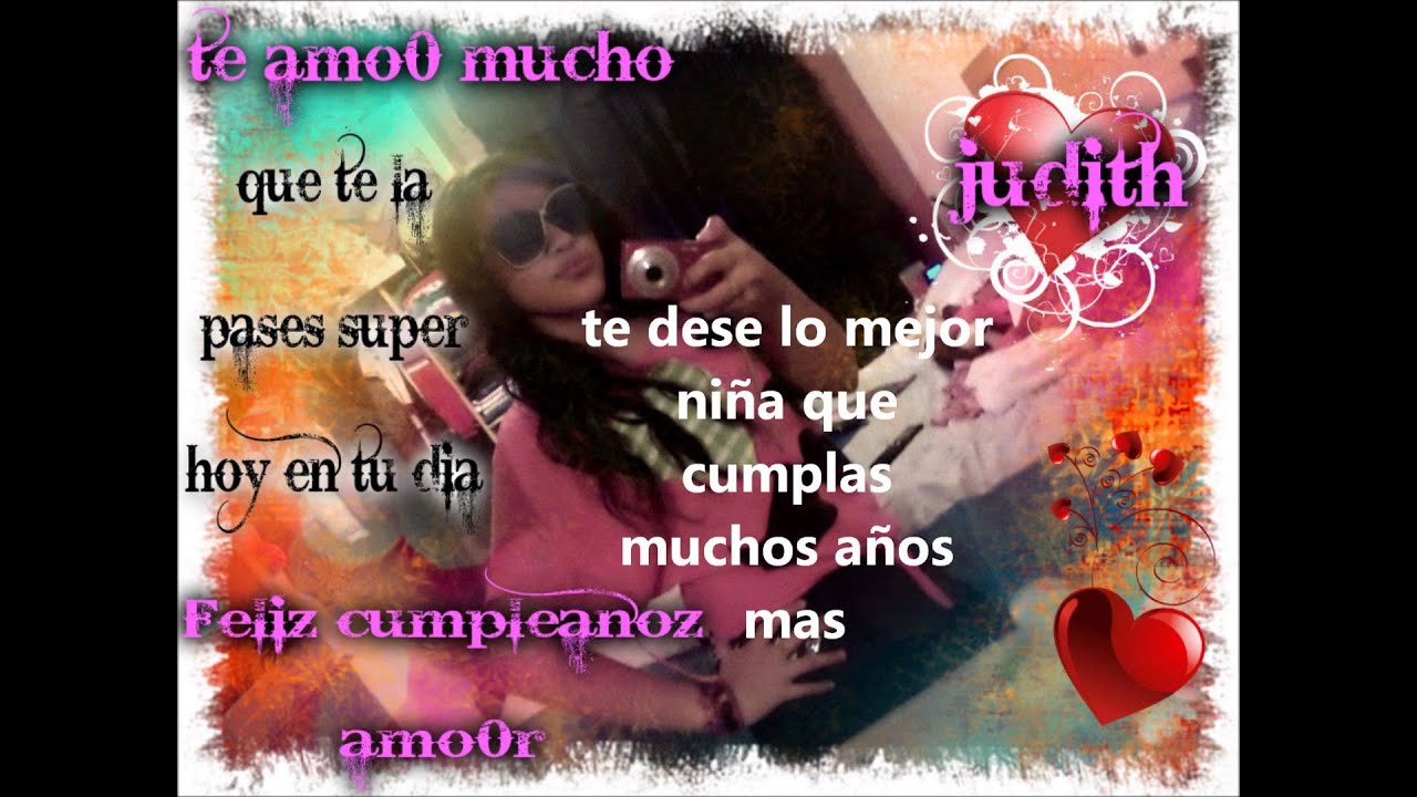 Feliz Cumpleaos Judith Youtube Happy Birthday Cards