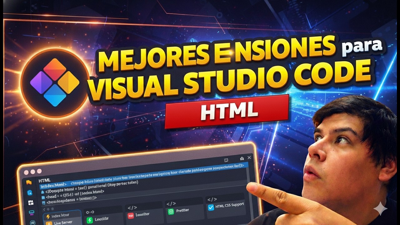 mejores EXTENSIONES para VISUAL STUDIO CODE HTML 😱 - YouTube