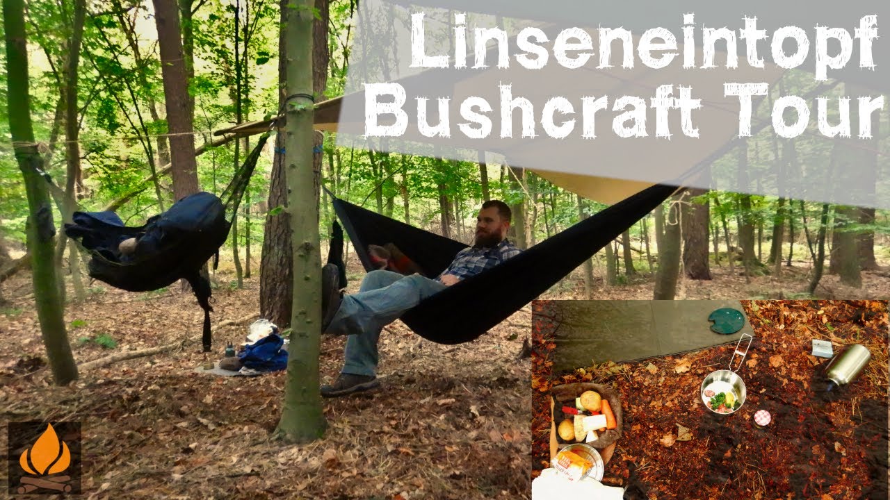 Im Wald übernachten und Linseneintopf in der Waldküche 