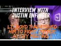 Interview with Justin Enfinger threatened by Officer Boyd to fight "outside" at city meeting!