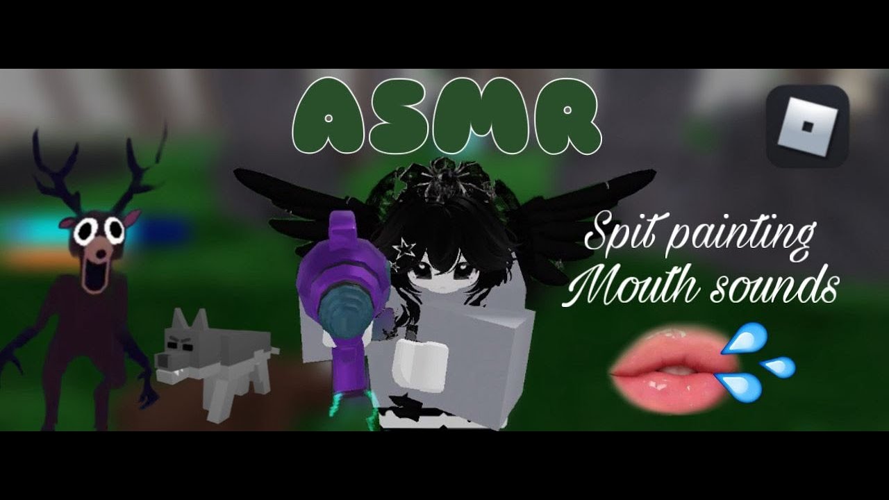 ASMR✨ 2 HORAS spit paiting🖌️ + mouth sounds👄💦| Roblox