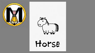 How to Draw ✏ a Cartoon Horse