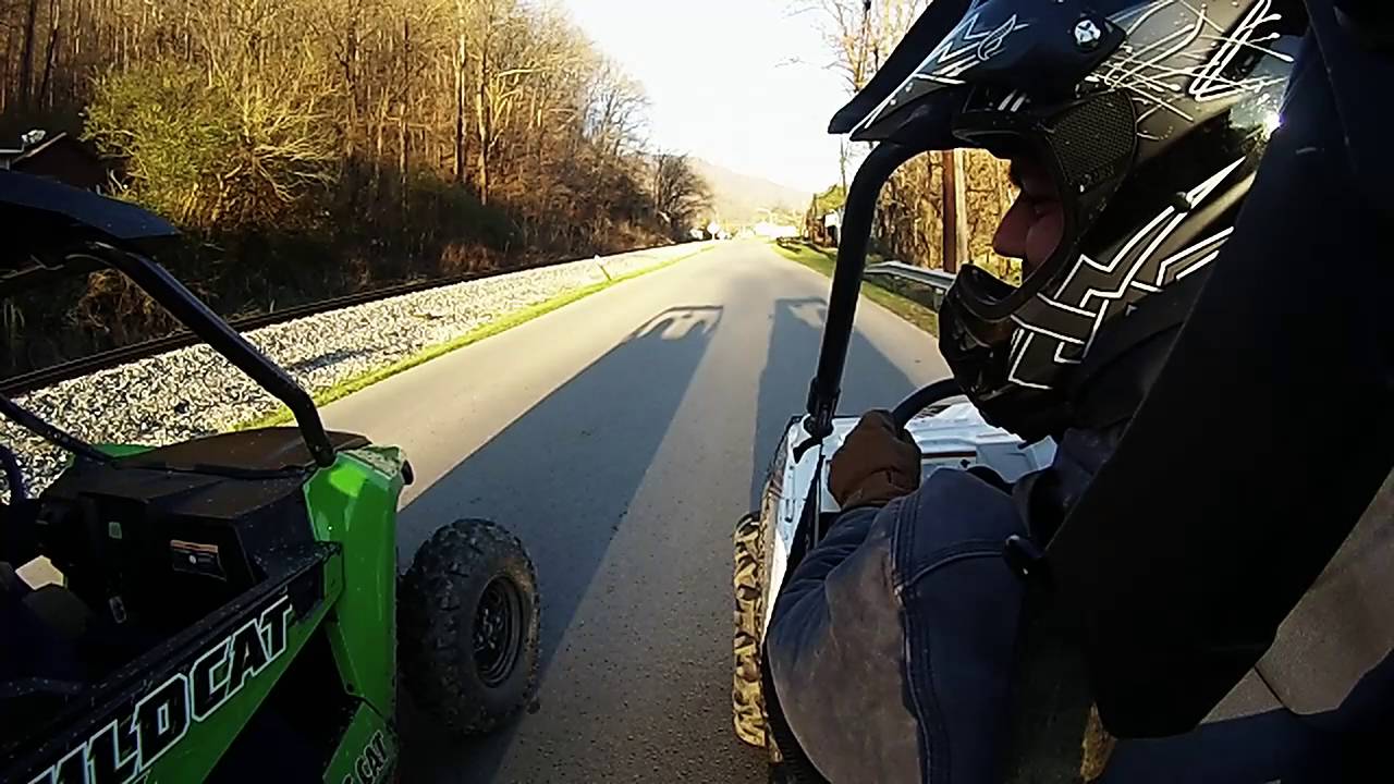 RZR 570 vs Wildcat Trail 700 Drag Race
