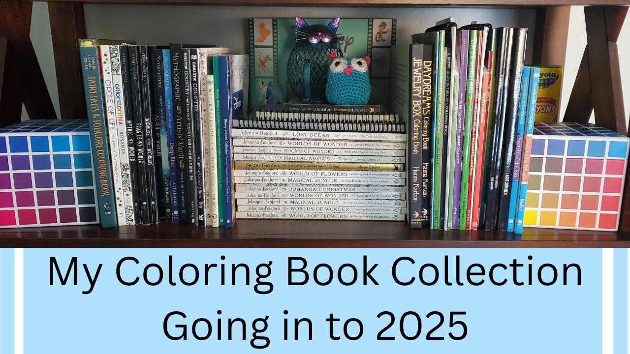 My Coloring Book Collection going into 2025 | Adult Coloring