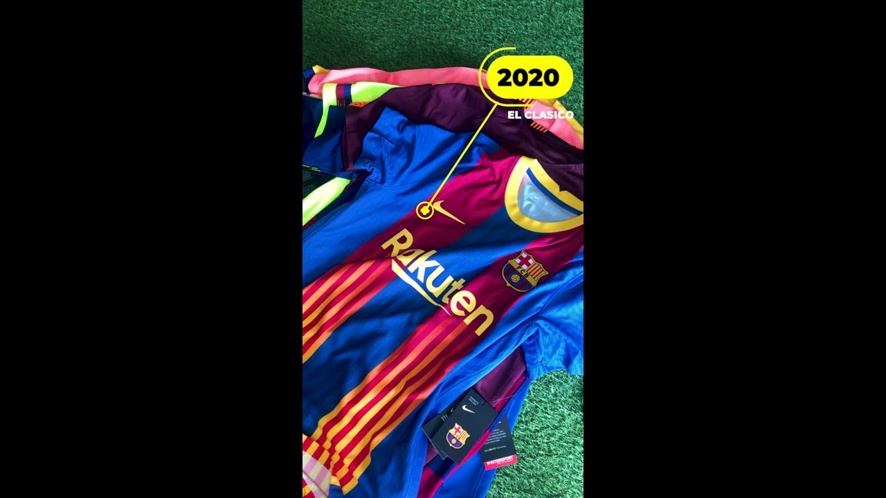 Mi COLECCIÓN de Camisetas Nike del FÚTBOL CLUB BARCELONA (Parte 1) #shorts