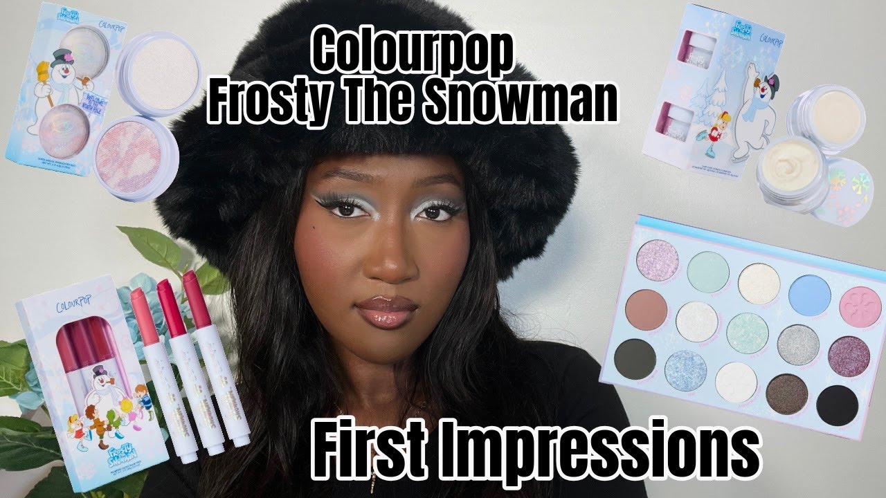 COLOURPOP FROSTY THE SNOWMAN: FIRST IMPRESSIONS (swatches, tutorial + thoughts)