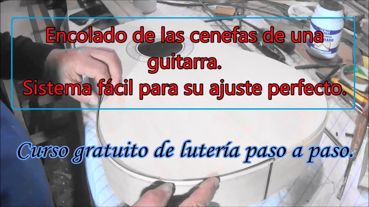 Cenefas de guitarra. Cómo colocarlas fácilmente.