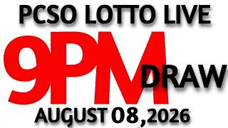 Lotto Result Today 9pm Draw AUGUST 08, 2026 Swertres Ez2 PCSO LIVE