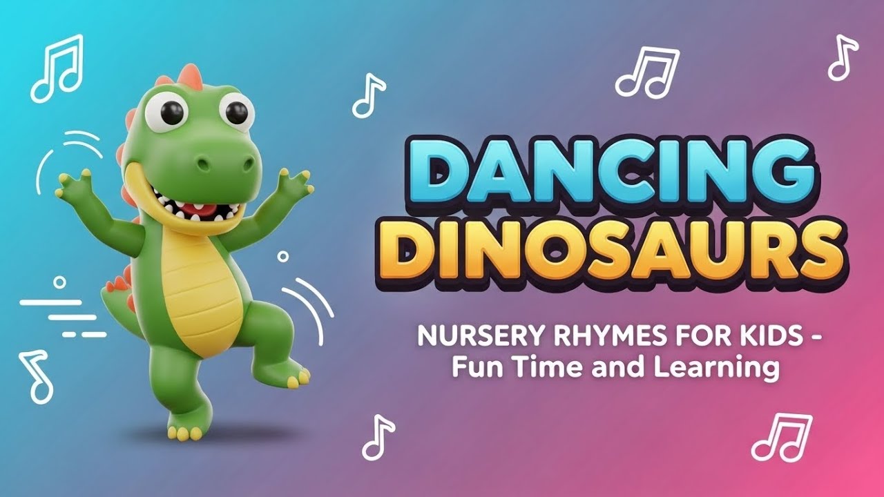 The Dancing Dinosaurs 🦖💃 | Fun Movement & Rhythm for Kids | Nursery Rhymes & Kids Learning 🎵🧸