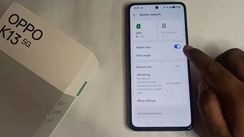 Oppo K13 5G - Internet Settings | How Enable Internet Data On Oppo K13 5G | How Internet Settings