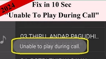 Unable to play during Call Unlock problem solved 2024 | Noman Fida