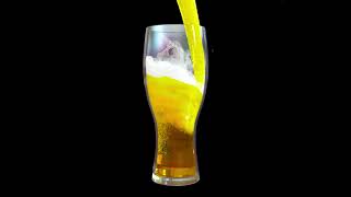 Beer simulation in Realflow