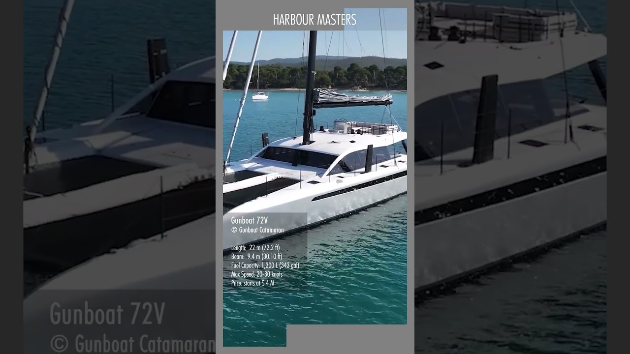 ⁣Gunboat 72V | The Pinnacle of Performance Flybridge Cruising