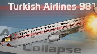 Turkish Airlines Flight 981 crash animation Ascent And Collapse
