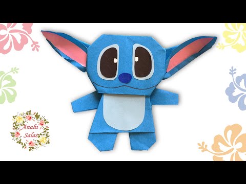 Cómo hacer un Stitch de papel | Origami paso a paso #liloystitch #stitch #origami #diyorigami