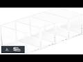 Richards Homewares Cosmetic Tray 4 Compartment Clear