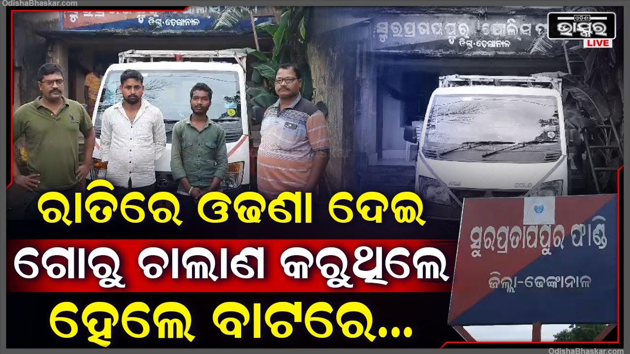 ଓଢଣା ଦେଇ ଗୋ ମାତାଙ୍କୁ ଚାଲାଣ କରୁଥିଲେ, ଯମୁନା ନିକଟରେ ମାଡିବସିଲା ପୋଲିସ I