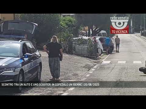 SCONTRO TRA UN'AUTO E UNO SCOOTER: IN OSPEDALE UN 15ENNE | 20/08/2025