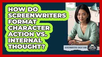 How Do Screenwriters Format Character Action Vs. Internal Thought? - Screenwriter