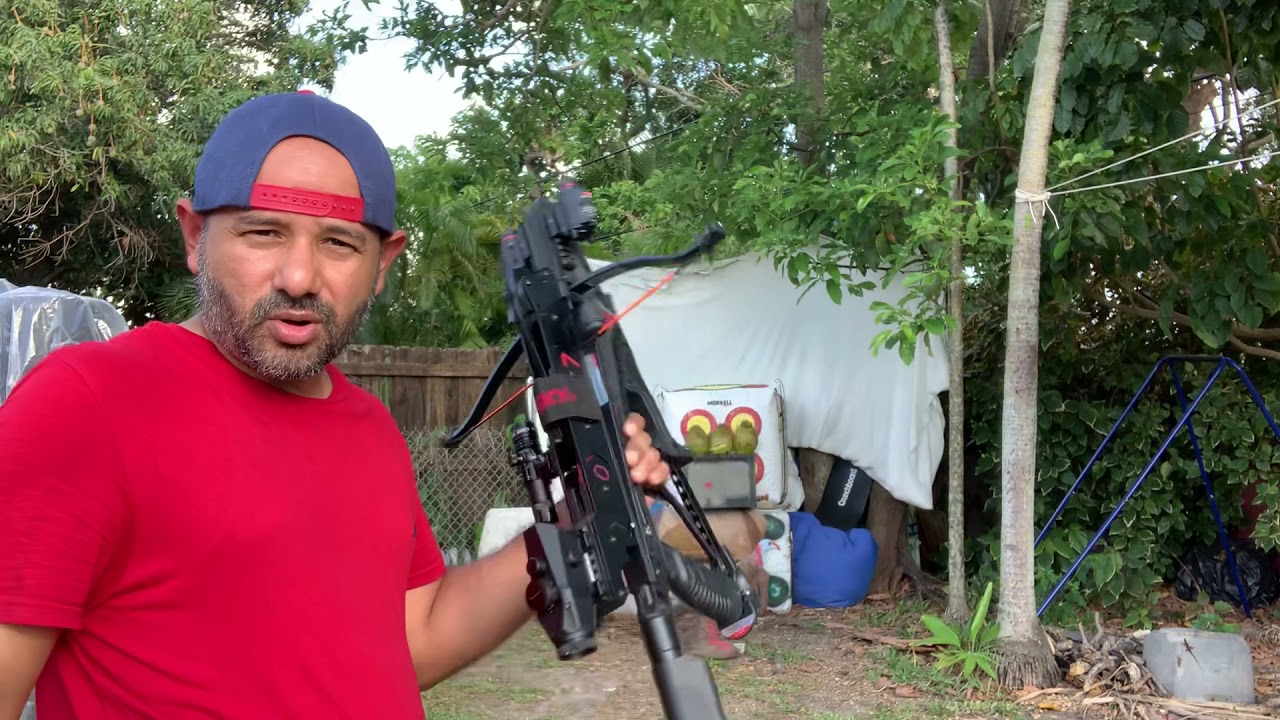 Crossbow Adder penetrating coconuts