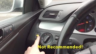 What Happens when you Press the Parking Brake Button while Driving? (VW and Audi Vehicles)