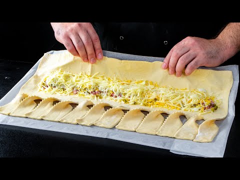 My mom doesn’t make the dough! She buys the ingredients, to put them on the puff pastry