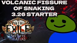 PoE 3.26 Leveling Practice: Volcanic Fissure of Snaking Berserker