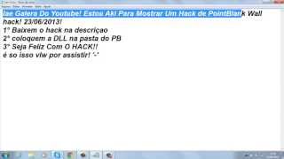 Wall Hack Free PointBlank 10/12/2013 (Funcional)