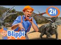Blippi&#39;s Dinosaur Sighting 🦖 @Blippi x T-Rex Ranch | Dinosaur Video | Learning | After School Club