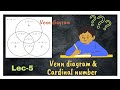 Math | Class 11 | Set Theory | Lec-5 Venn diagram & Cardinal number #jee #maths #settheory