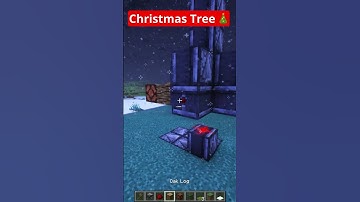 Minecraft Redstone Christmas Tree🎄😱 #shorts