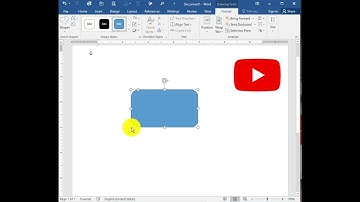 How To Make A YouTube Icon logo In MS Word Using Basic Shapes