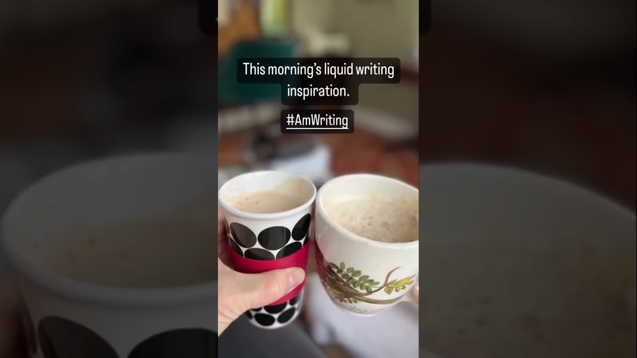 This morning’s liquid writing inspiration. 