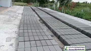 Solid Block Making Machine Platform With Bricks