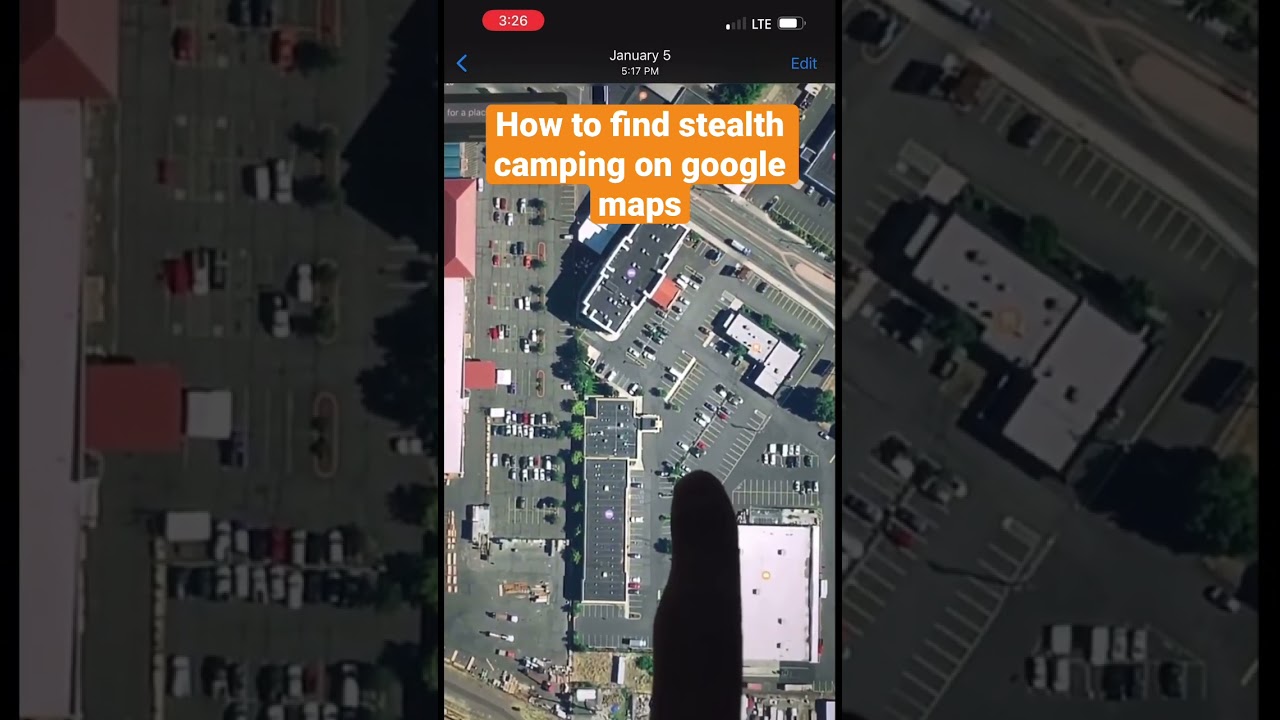 How to find stealth camping on google maps. 
