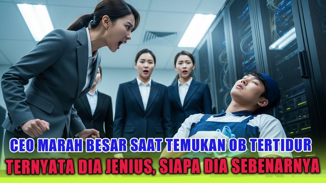 VIRAL‼️CEO CANTIK MARAH BESAR SAAT TEMUKAN OB TERTIDUR DIRUANG SERVER TERNYATA DIA JENIUS,SIAPA DIA❓