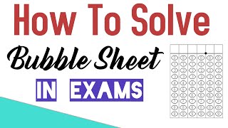 How To Solve Bubble Sheet | Board Exams 2022 | Part 1