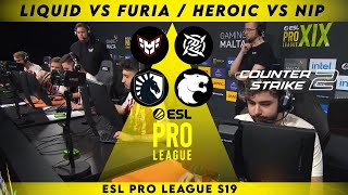 Liquid vs FURIA / HEROIC vs NIP - HIGHLIGHTS - ESL Pro League S19 | CS2