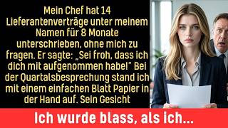 Mein Chef hat einen 3-Millionen-Dollar-Vertrag mit gefälschten Unterschriften für 8 Monate genehm...