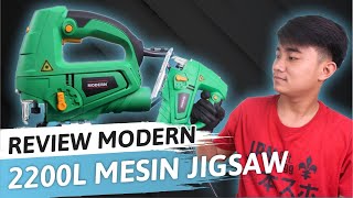 MODERN M-2200L Mesin Jigsaw Laser Gergaji Triplek