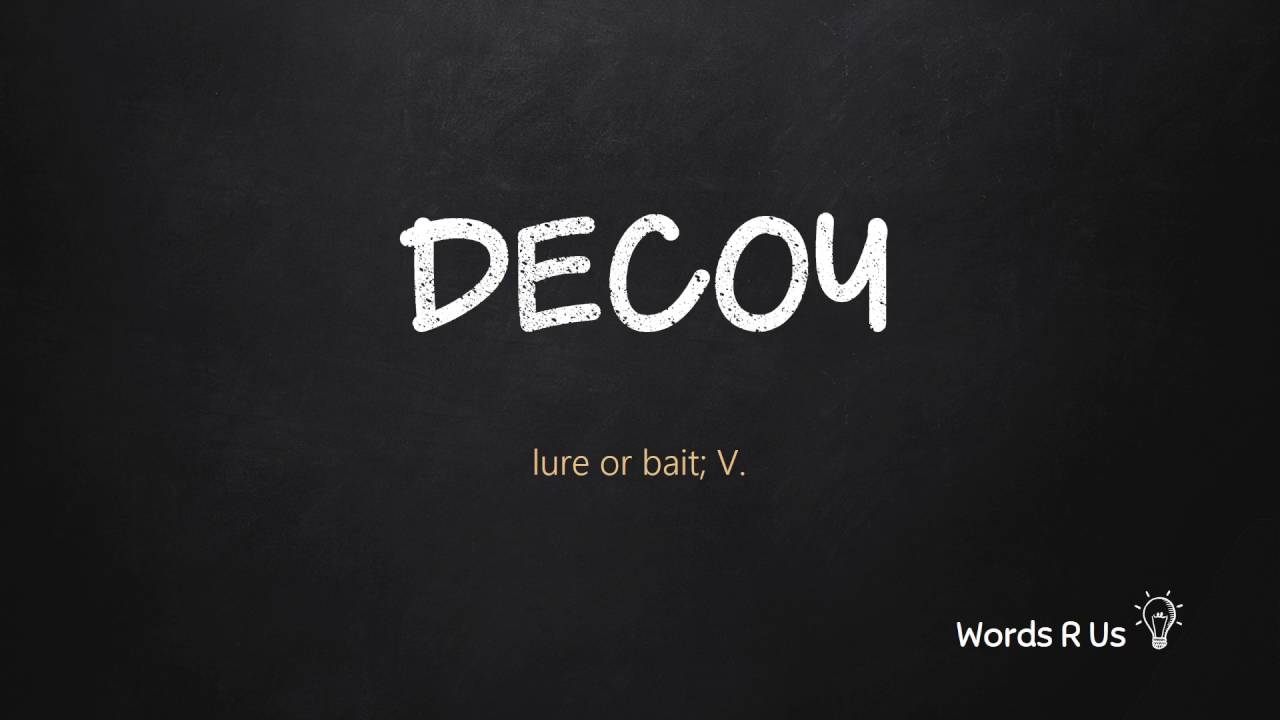 How to Pronounce DECOY in American English YouTube
