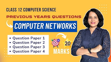 COMPUTER NETWORKS | Important Questions | Class 12 Computer Science | ENGLISH