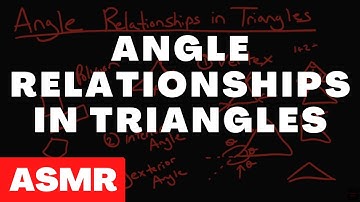 ASMR Math Class - Angle Relationships in Triangles - Male Whispering & Stylus Sounds For Relaxation