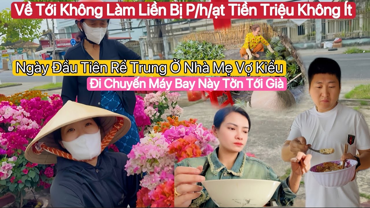 #122🇻🇳🇨🇳Đi Chuyến Bay Này Sợ Tới Già Niệm Phật Tới Hạ Cánh Về Tới Nhà Mẹ Dắt Wei Sen Đi Làm Liền 