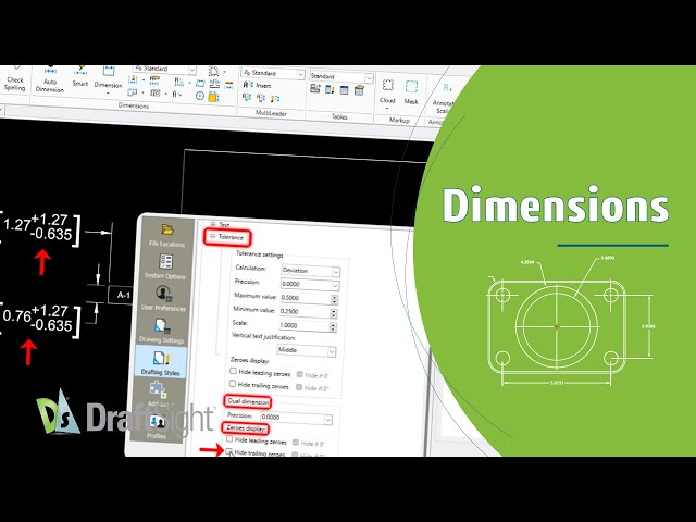 Hide Trailing Zeroes of Tolerances for Dual Dimension in Dimension Style