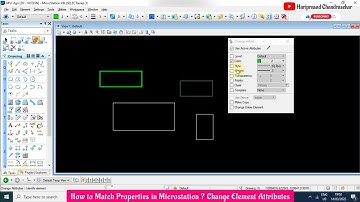 How to Match Properties in Microstation ? Change Element Attributes